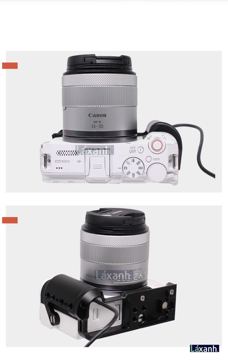 Canon R50V | Khung bảo vệ rig cage + L-plate cho Canon eos r50v rigcage ...