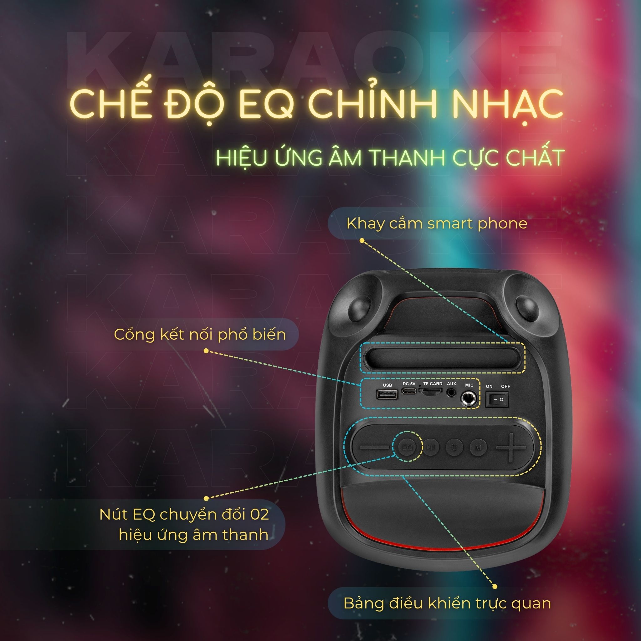 Bộ Loa Karaoke iCore ISM8 Kèm 2 Micro Bluetooth – Âm Thanh Cực Đỉnh ...