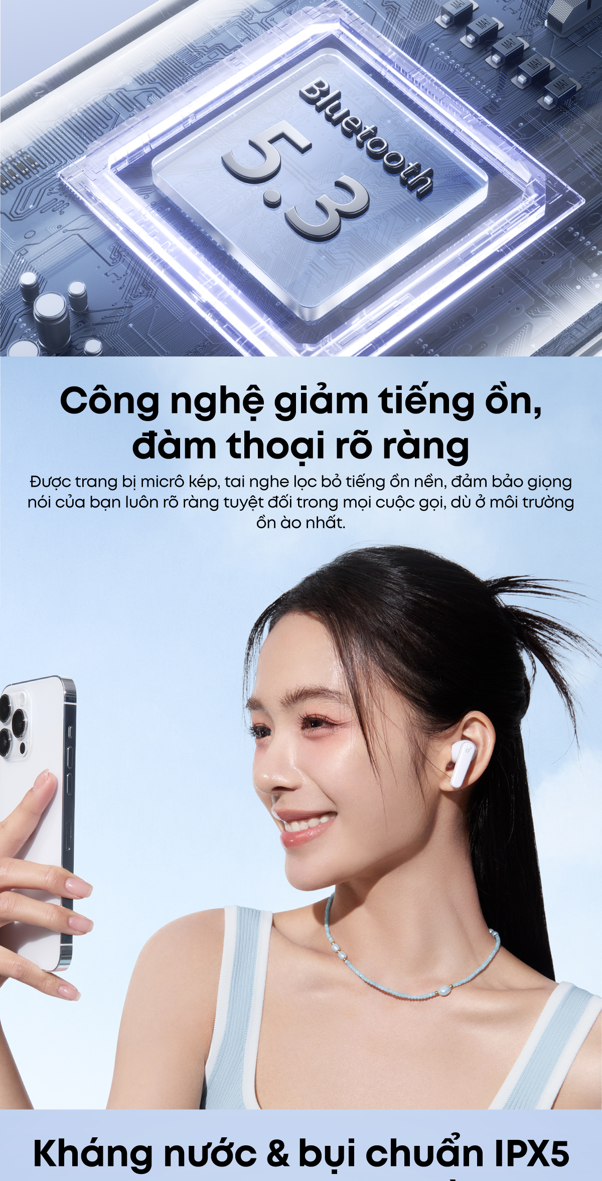 Chế độ chơi game giảm độ trễ tối đa trên Soundcore R50i