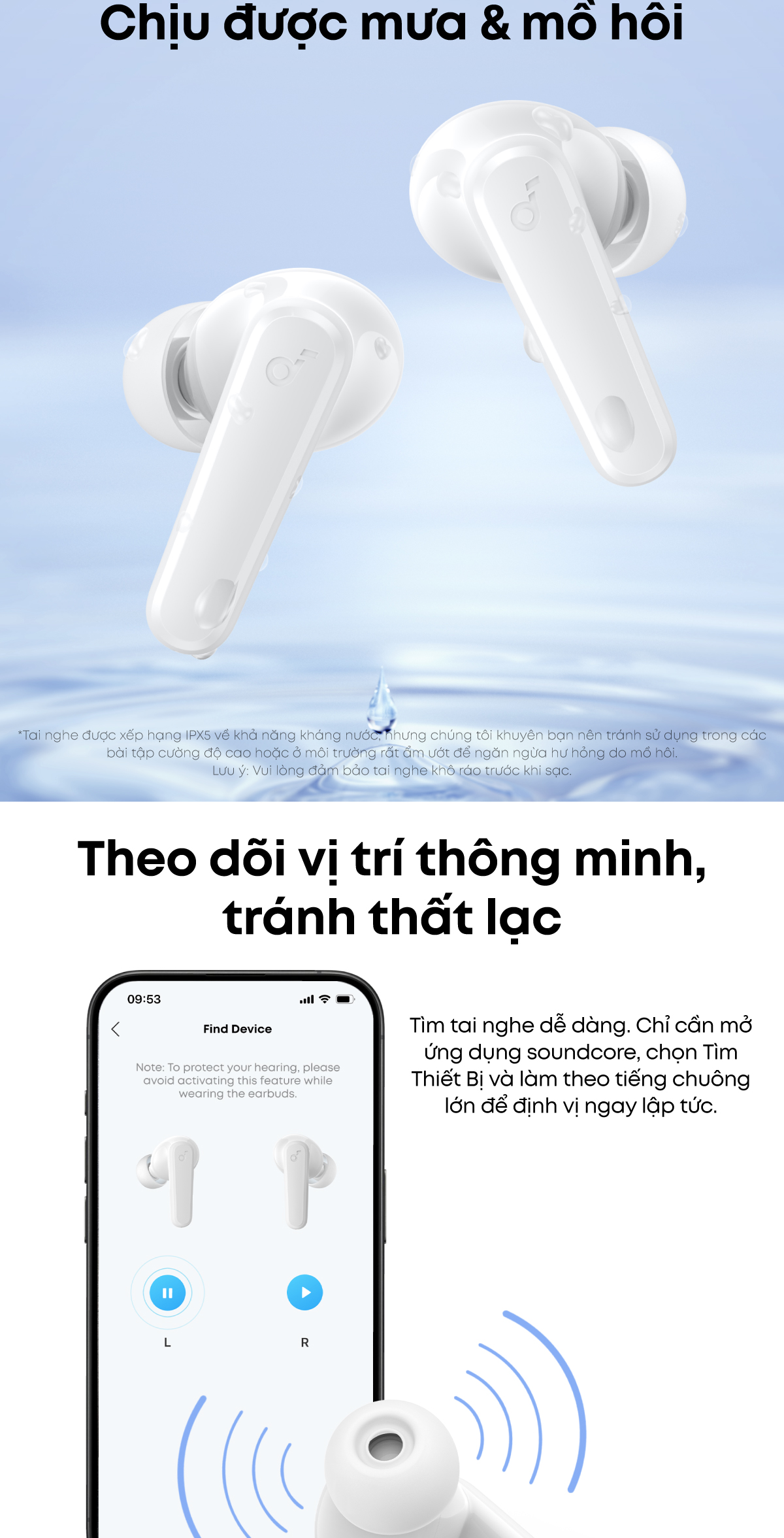 Các phiên bản màu sắc cá tính của tai nghe Anker Soundcore R50i