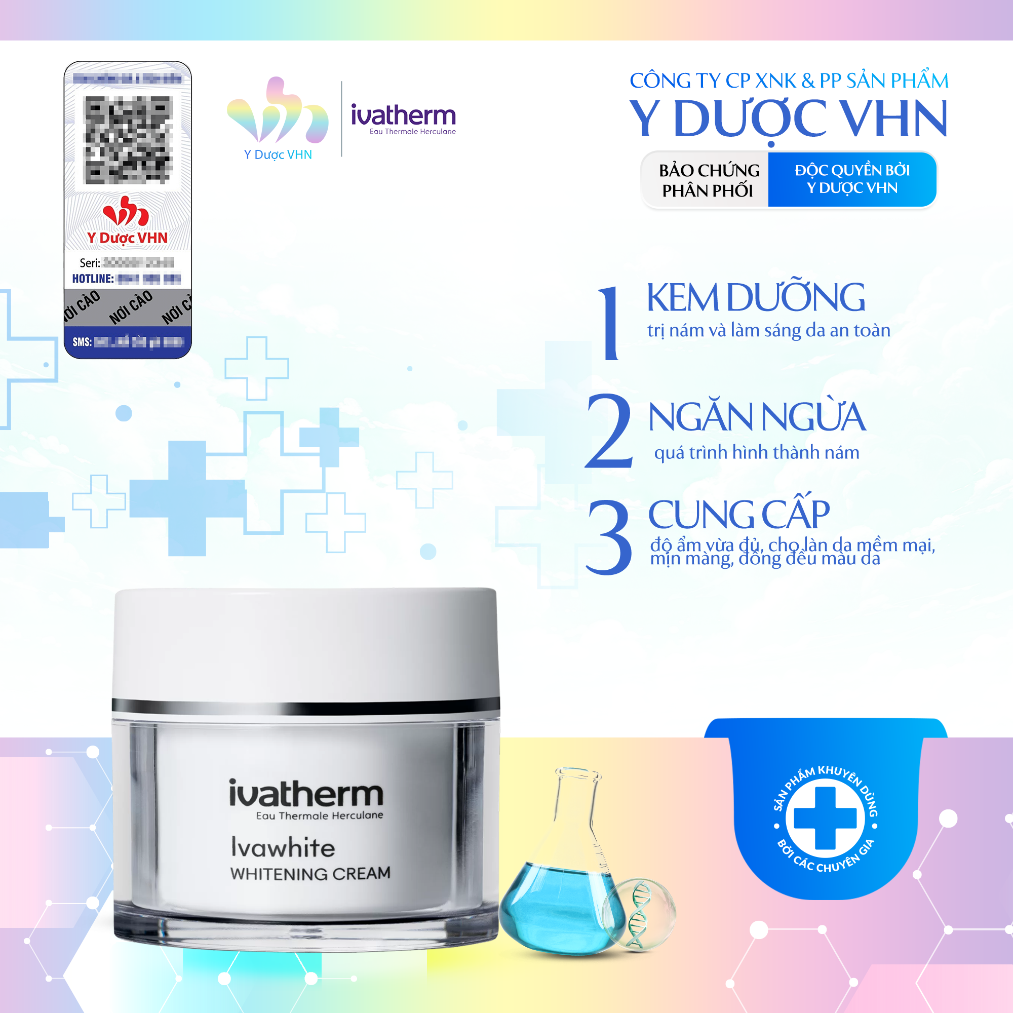 Kem dưỡng Ivatherm Ivawhite Whitening Cream 50ml | Shopee Việt Nam