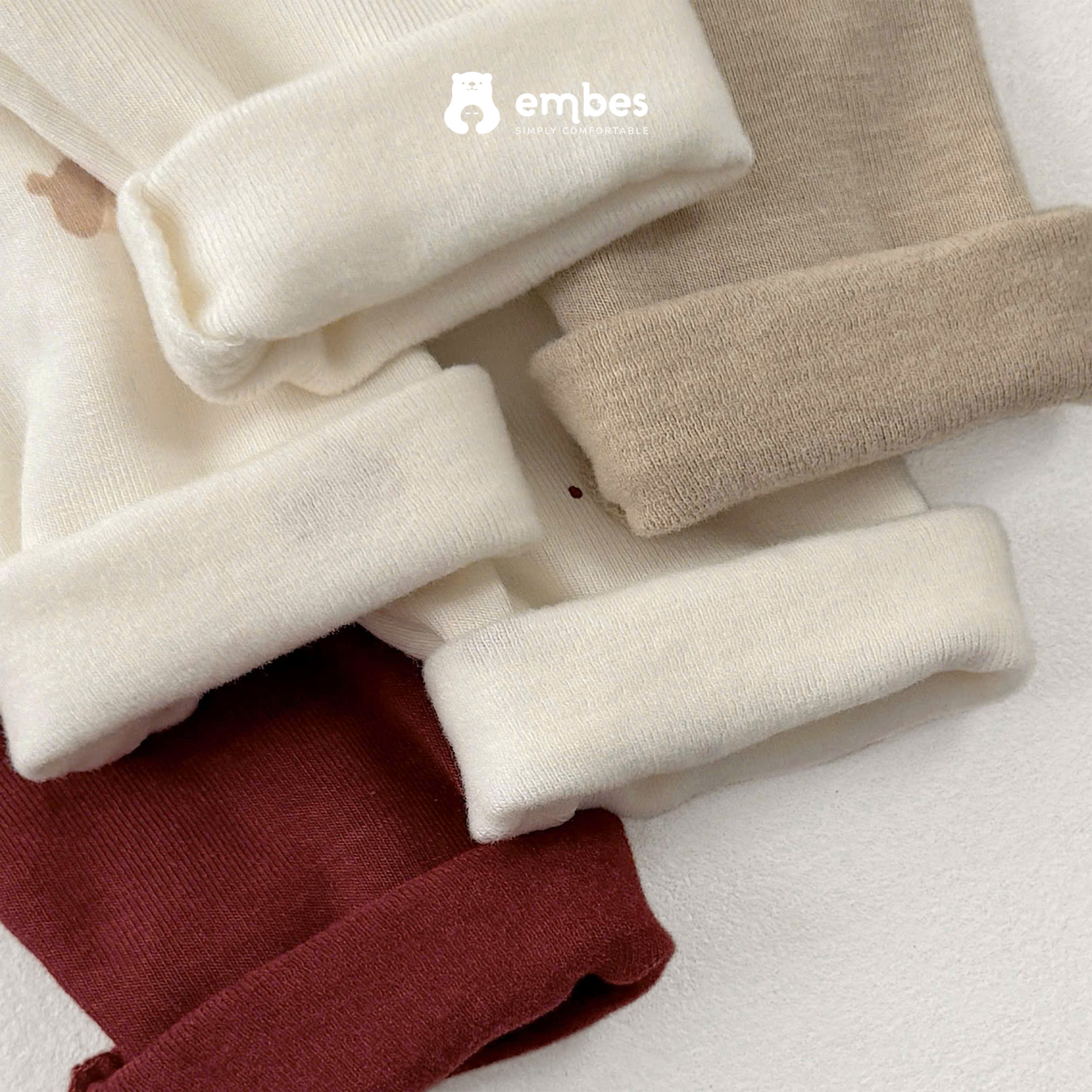 Áo Giữ Nhiệt Cho Bé Embes, Áo Dài Tay Cao Cổ Chất Cotton Mềm Ấm Mặc Thu ...