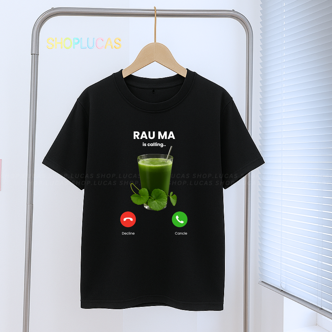 Áo Thun In Hình RAU MÁ Is Calling Meme Hài Hước Nam Nữ Unisex Áo Nhóm ...