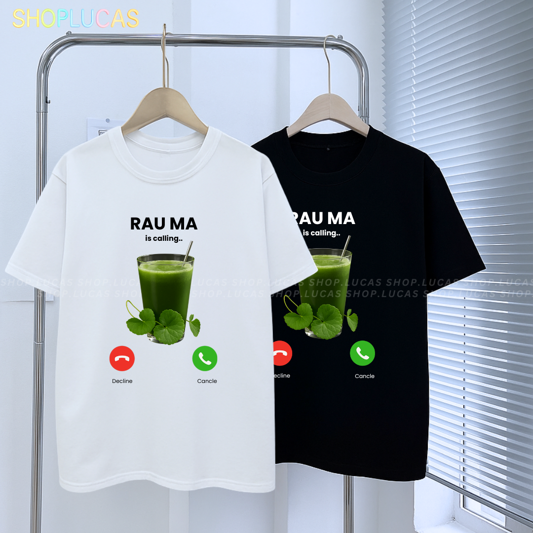 Áo Thun In Hình RAU MÁ Is Calling Meme Hài Hước Nam Nữ Unisex Áo Nhóm ...