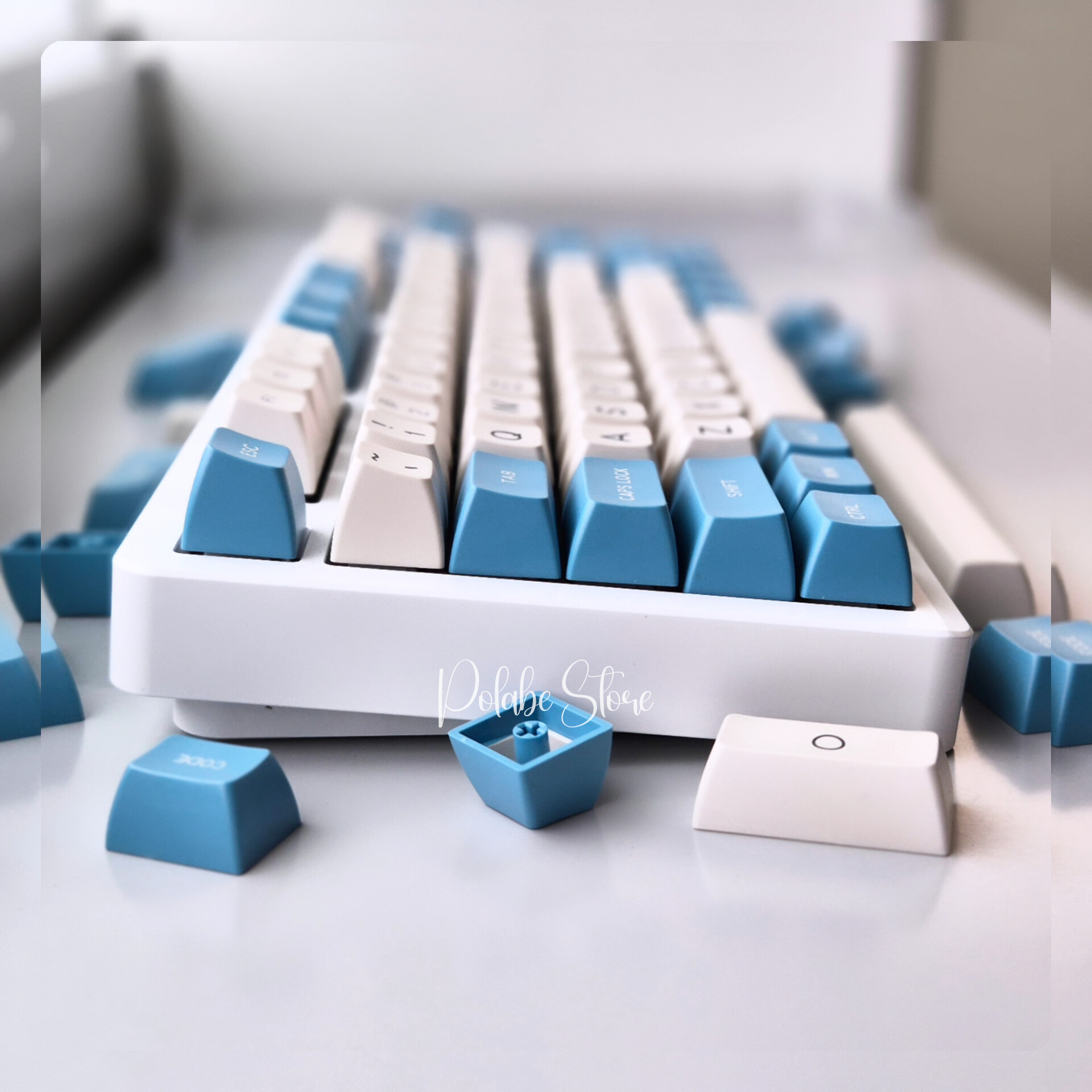 [Chính Hãng] Keycap SA Maxkey Blue White Keycap Xanh Trắng bàn phím cơ ...