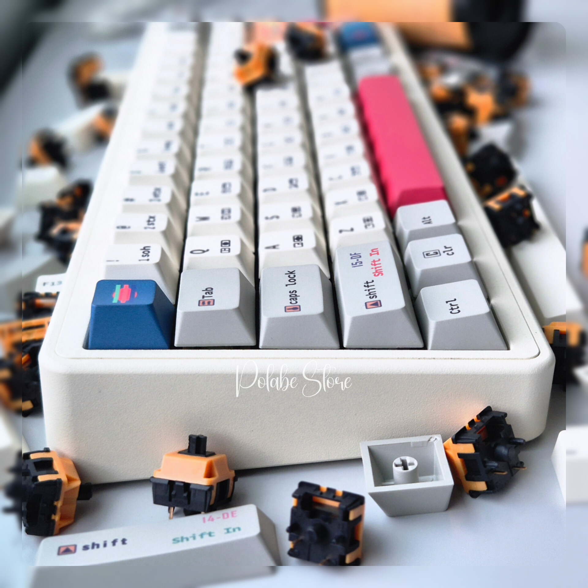 Keycap C64 R3 Front Cherry profile bàn phím cơ Polabe Store Keycap ...