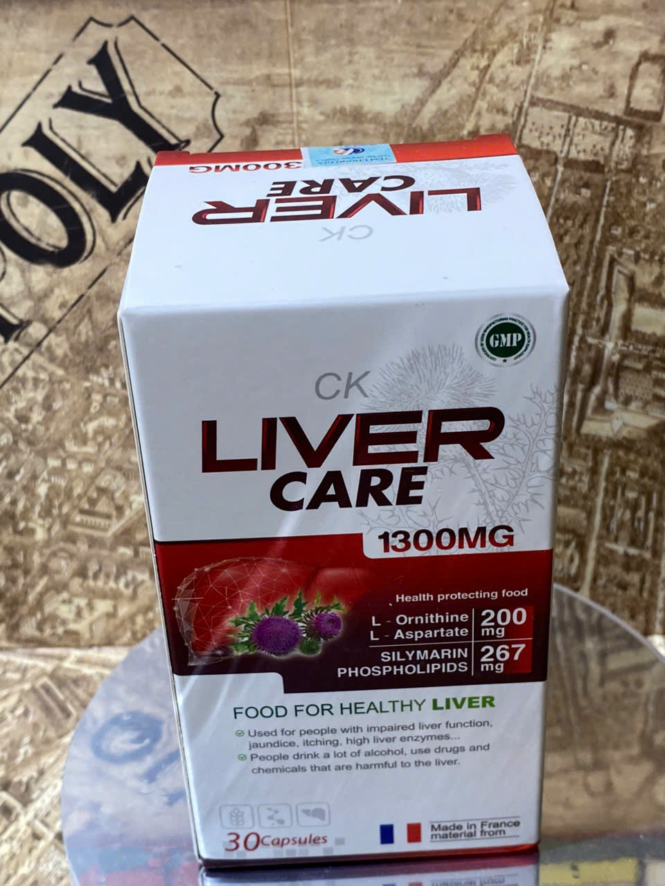 Viên uống CK Liver Care 1300 giúp giải độc gan, hỗ trợ thanh nhiệt, mụn ...