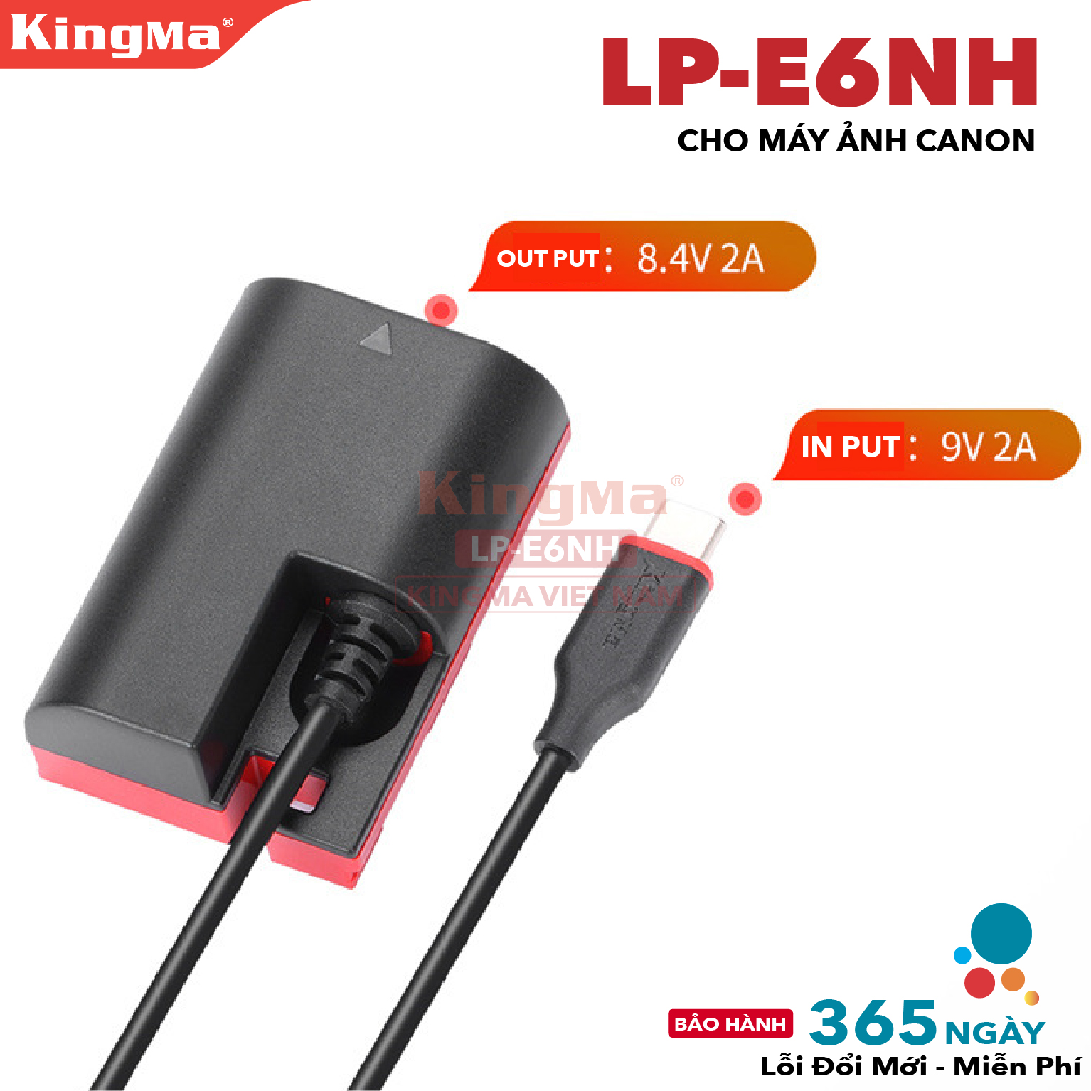 Dummy Pin LP-E6.E6N.E6NH Chính Hãng KINGMA. For Canon LP-E6.E6N.E6NH ...