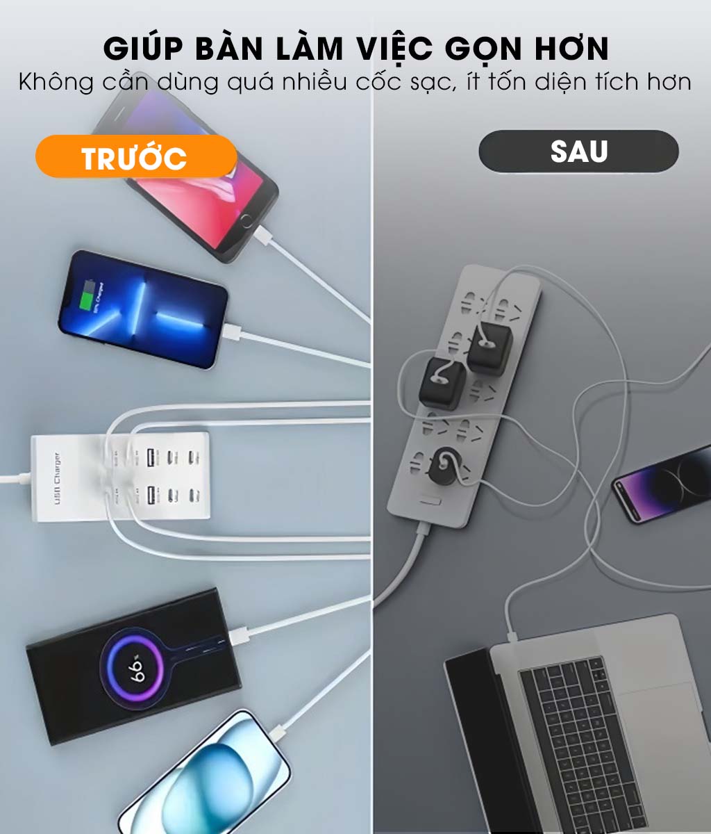 Ổ Cắm Usb Micofi Ổ Điện Củ Sạc Usb Thông Minh Mini 20w Nhiều Cổng 5v ...