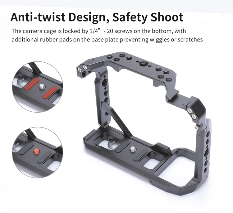 Khung bảo vệ rig cage máy ảnh Sony A7M4 A74 A7IV A7R5 A7R4 A7S3 A9 A9ii ...