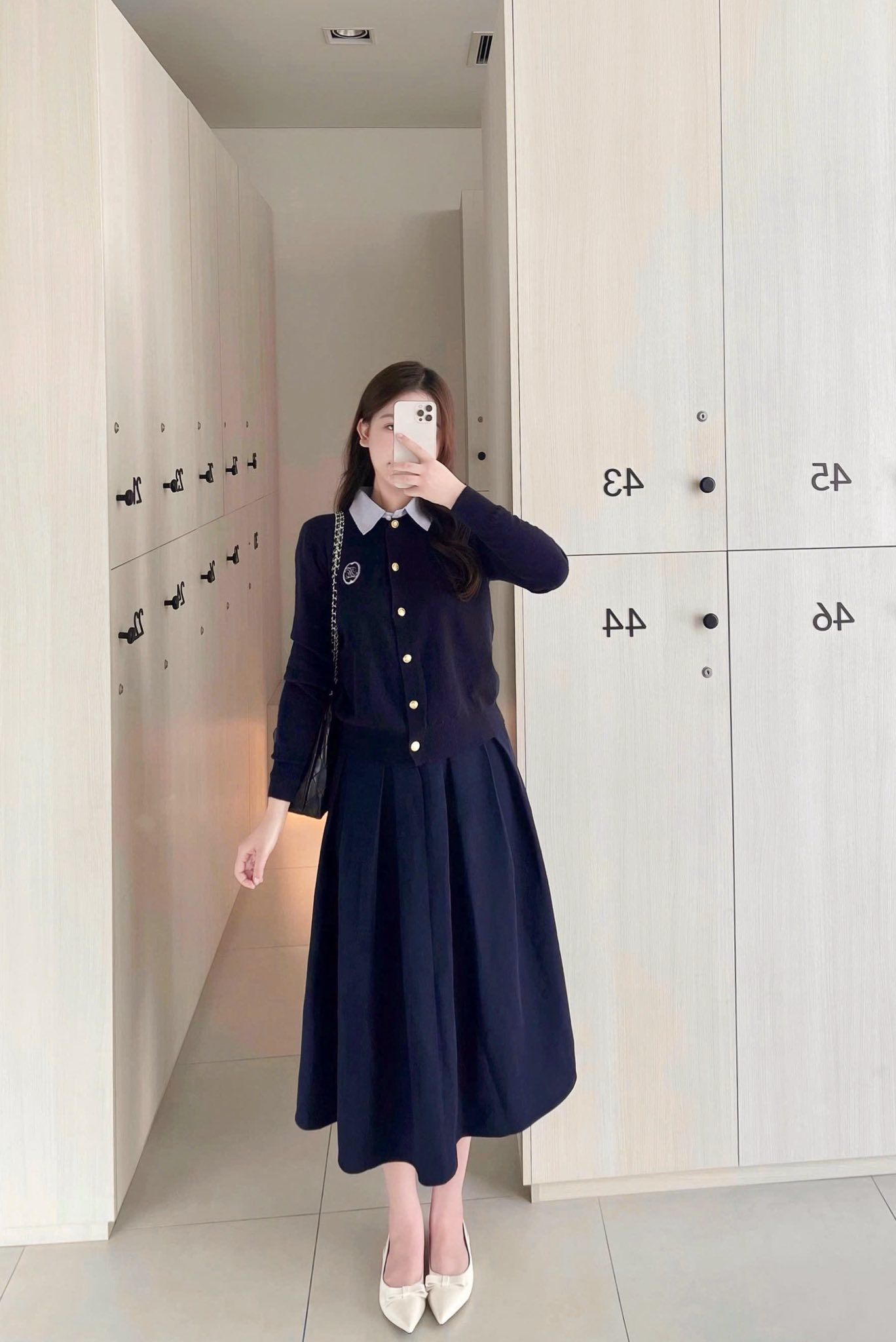 TIINSTORE Áo len dài tay cổ sơ mi thêu logo form vừa chất len mềm basic ...