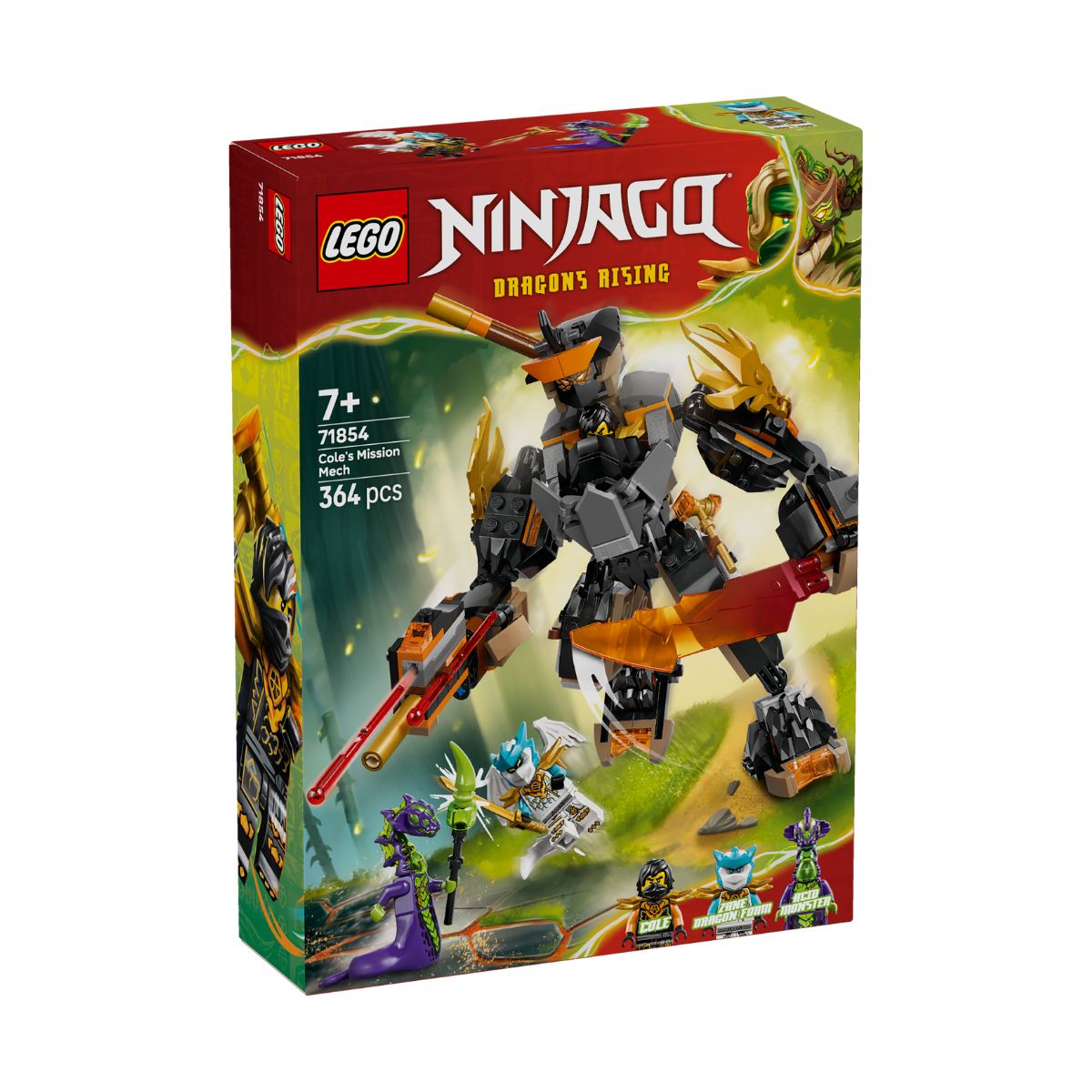 LEGO NINJAGO 71854 Đồ Chơi Lắp Ráp Chiến Giáp Của Cole & Rồng Của Zane ...