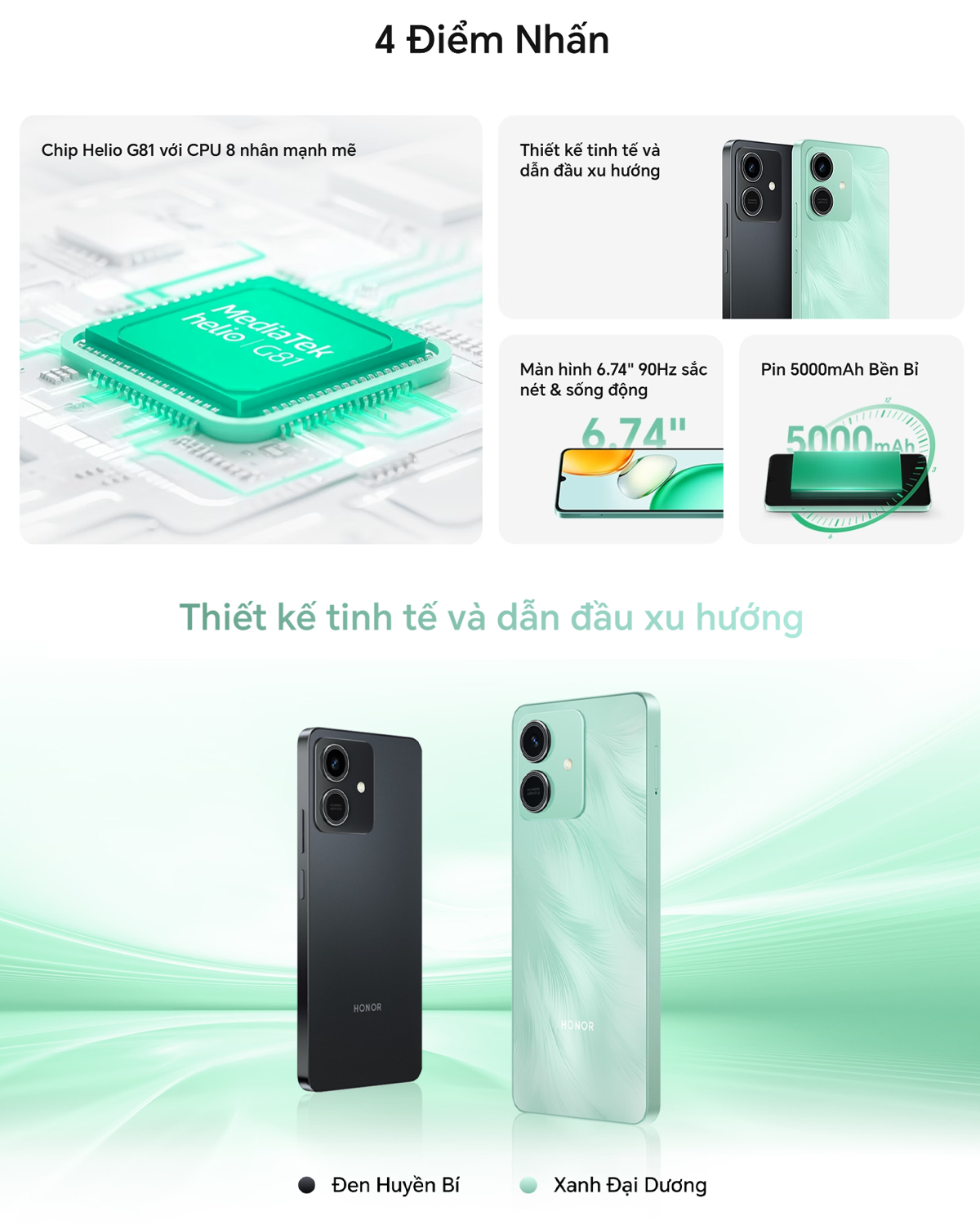 Điện thoại Honor Play 10 4GB+128GB/3GB+64GB | Pin 5000mAh | Màn hình 6.74