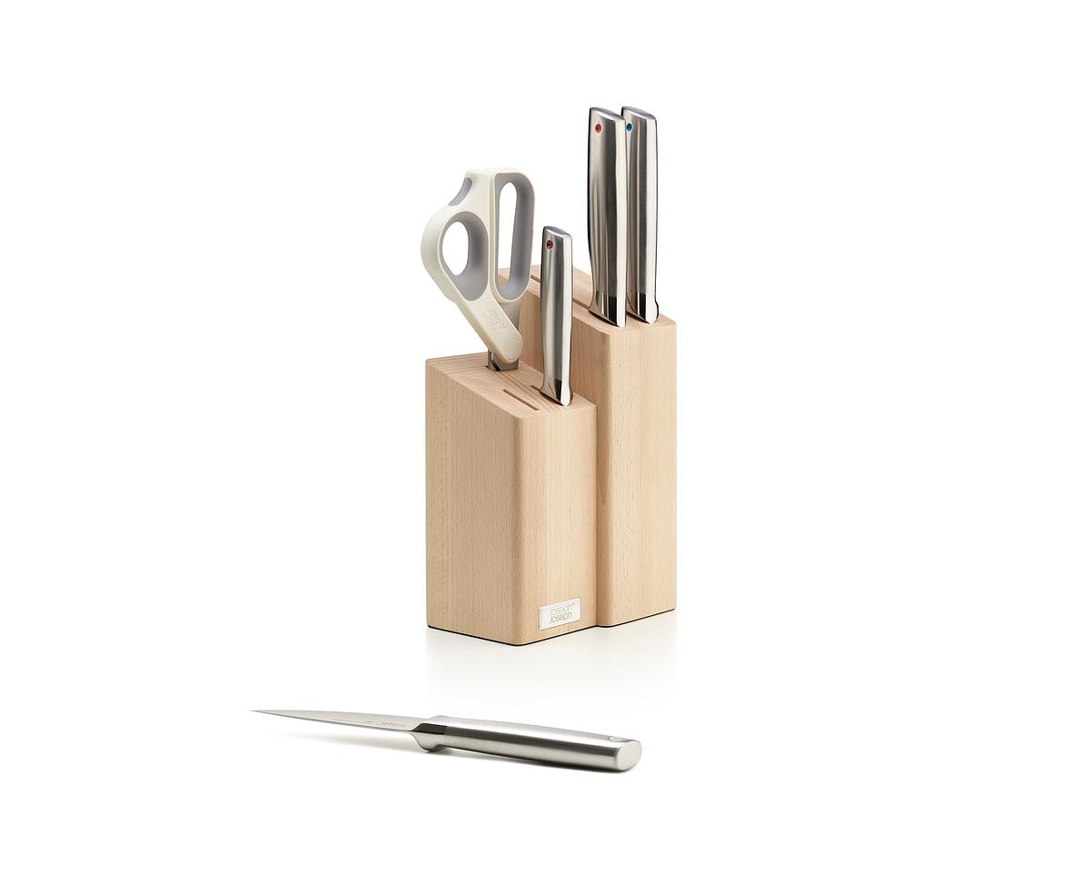 Bộ Dao Kéo Inox Joseph Elevate Wood 5 món - 008807