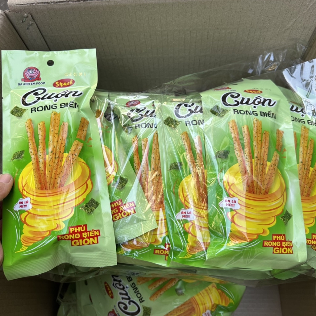 Bịch 30 gói sanck cuộn rong biển thơm ngon - Ba anh em | Shopee Việt Nam