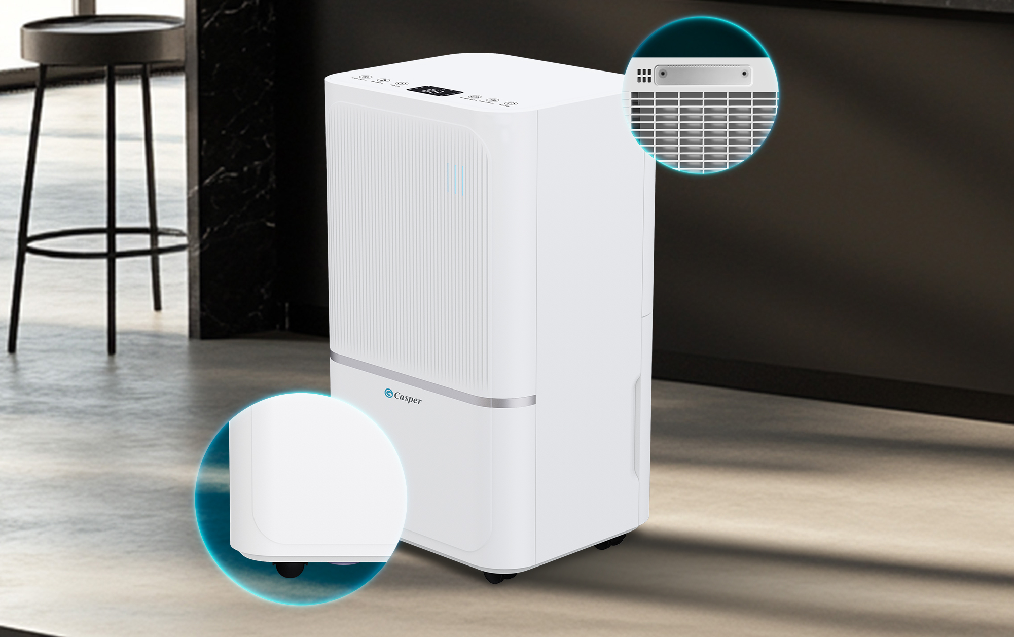 Máy hút ẩm Casper 12L cảm biến thông minh