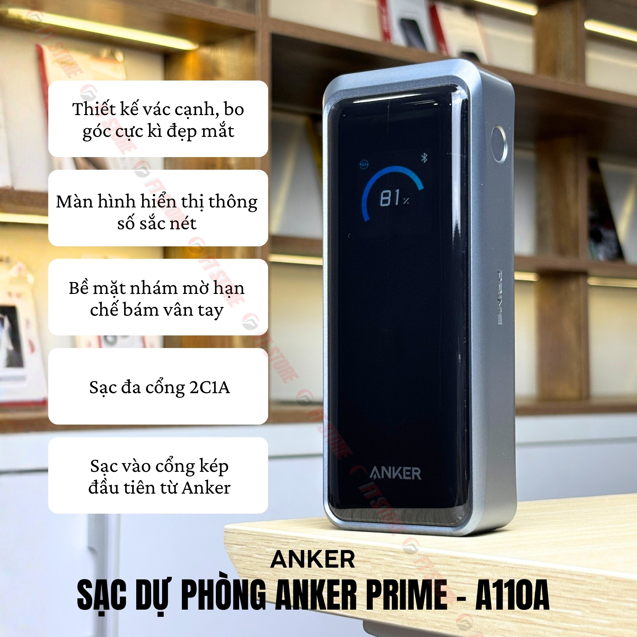 Sạc Dự Phòng Anker Prime A110A 26000mAh 300W Sạc Siêu Nhanh, 3 Cổng ...