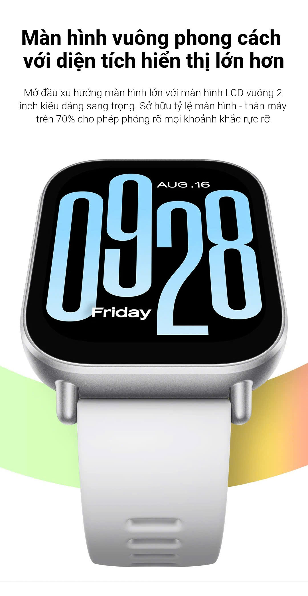 Đồng hồ thông minh Xiaomi Redmi Watch 5 Active/ Watch 6 Active - Màn hình LCD 2'' - Thời lượng pin lên đến 18 ngày – ảnh mô tả chi tiết 4