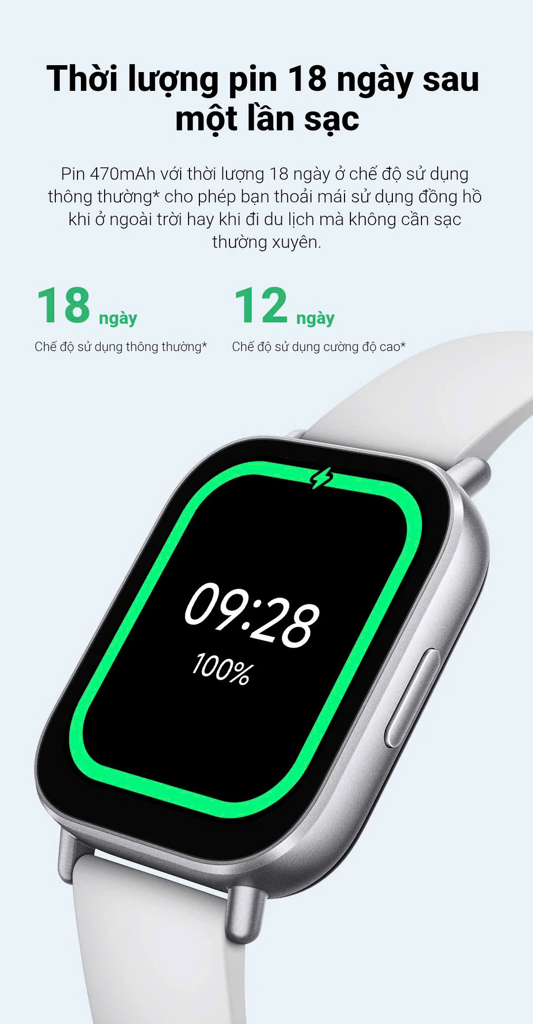 Đồng hồ thông minh Xiaomi Redmi Watch 5 Active/ Watch 6 Active - Màn hình LCD 2'' - Thời lượng pin lên đến 18 ngày – ảnh mô tả chi tiết 8