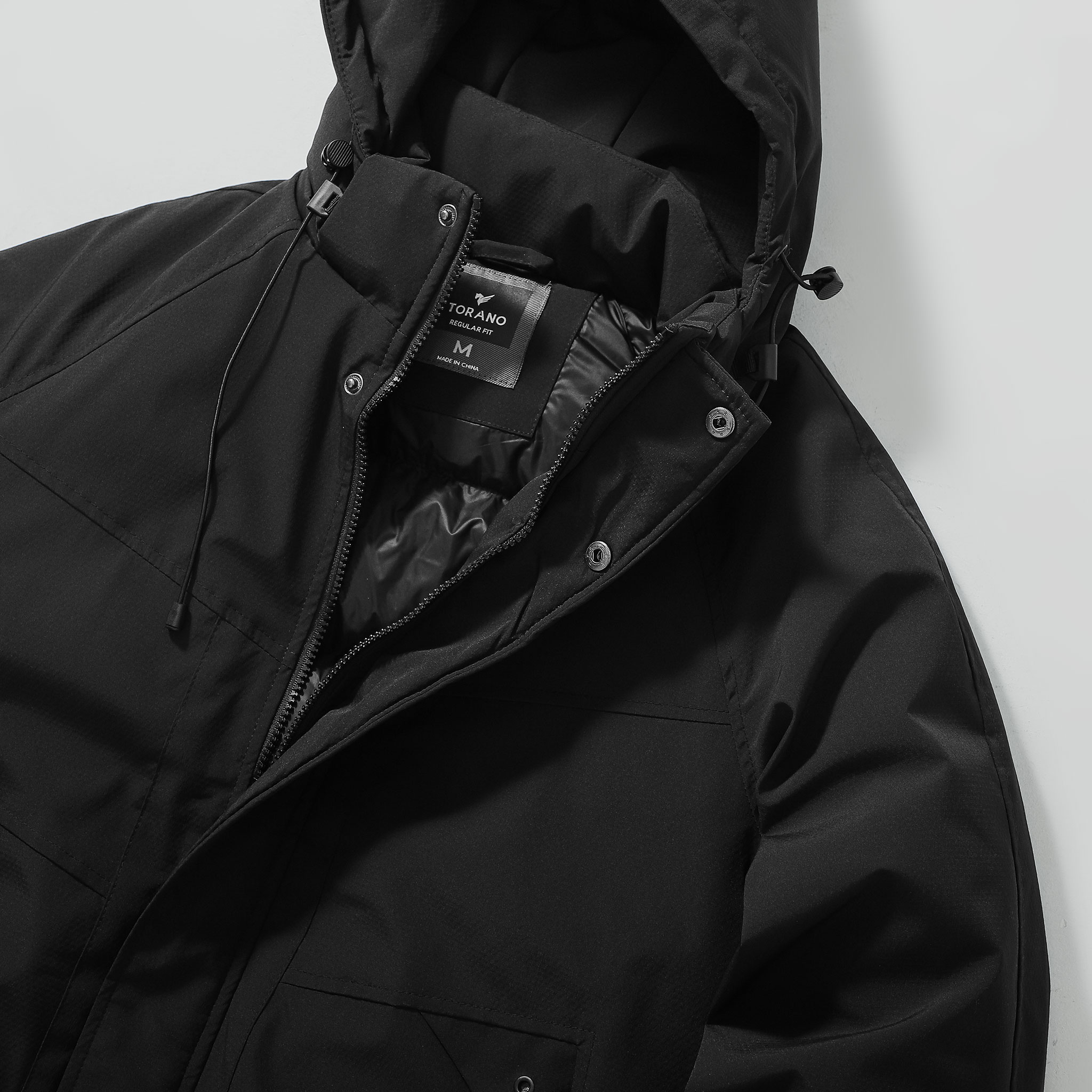 Áo Khoác Phao Nam Đại Hàn lót bông PREMIUM PUFFER JACKET TORANO mũ rời ...