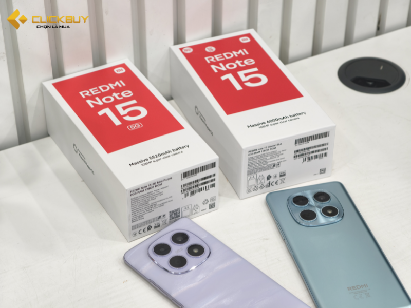 Điện Thoại Xiaomi Redmi Note 15 (4G) 6GB 128GB Chính Hãng Màn Hình AMOLED Pin 6000mAh – ảnh mô tả chi tiết 1