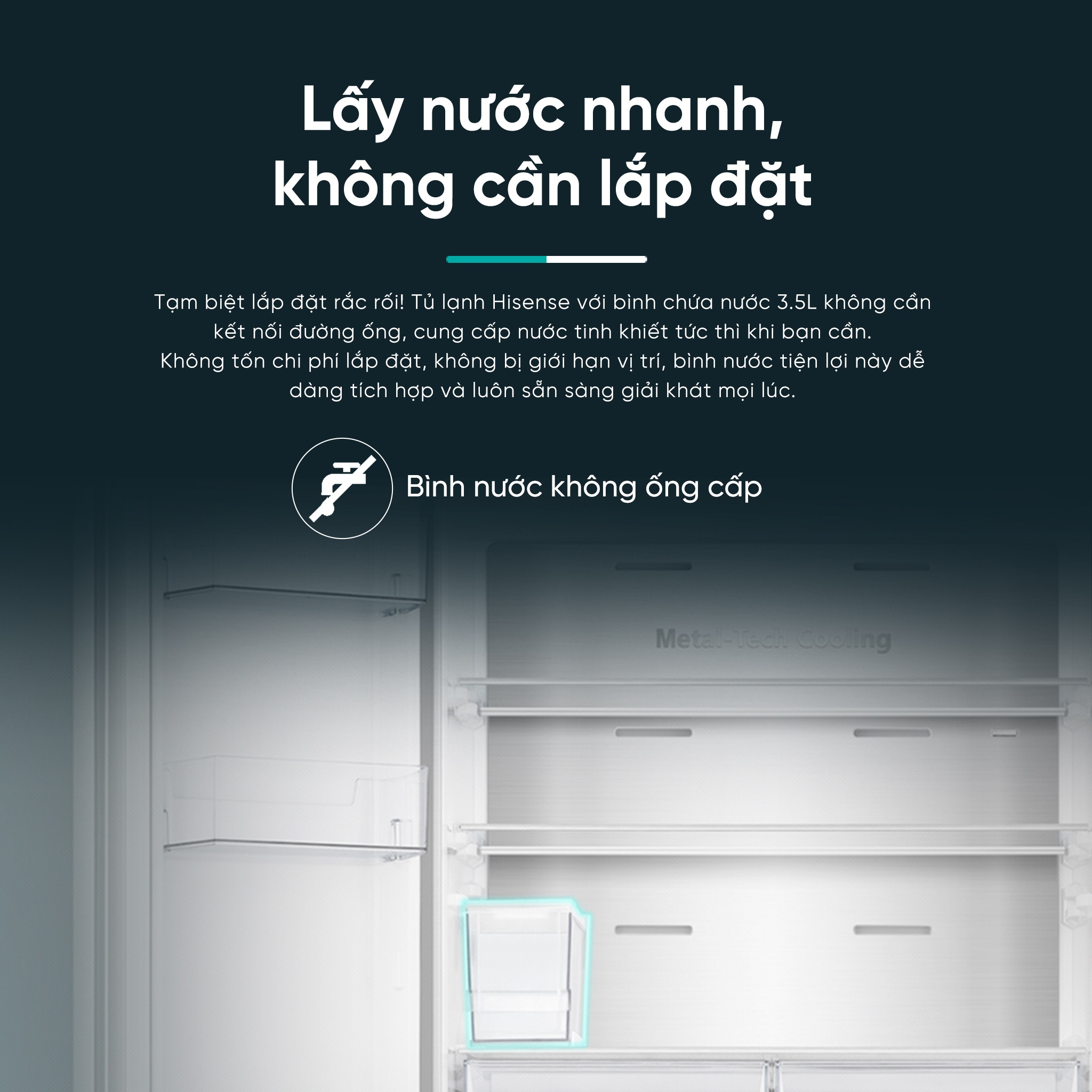 RQ630N4EBUI3 | Tủ lạnh Hisense Inverter 488 lít làm đá tự động, làm ...