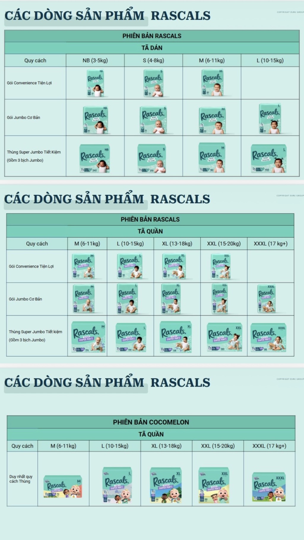 [CHÍNH HÃNG] BỈM RASCALS CAO CẤP NEW ZEALAND DÁN/QUẦN NB80/S70/M60 ...