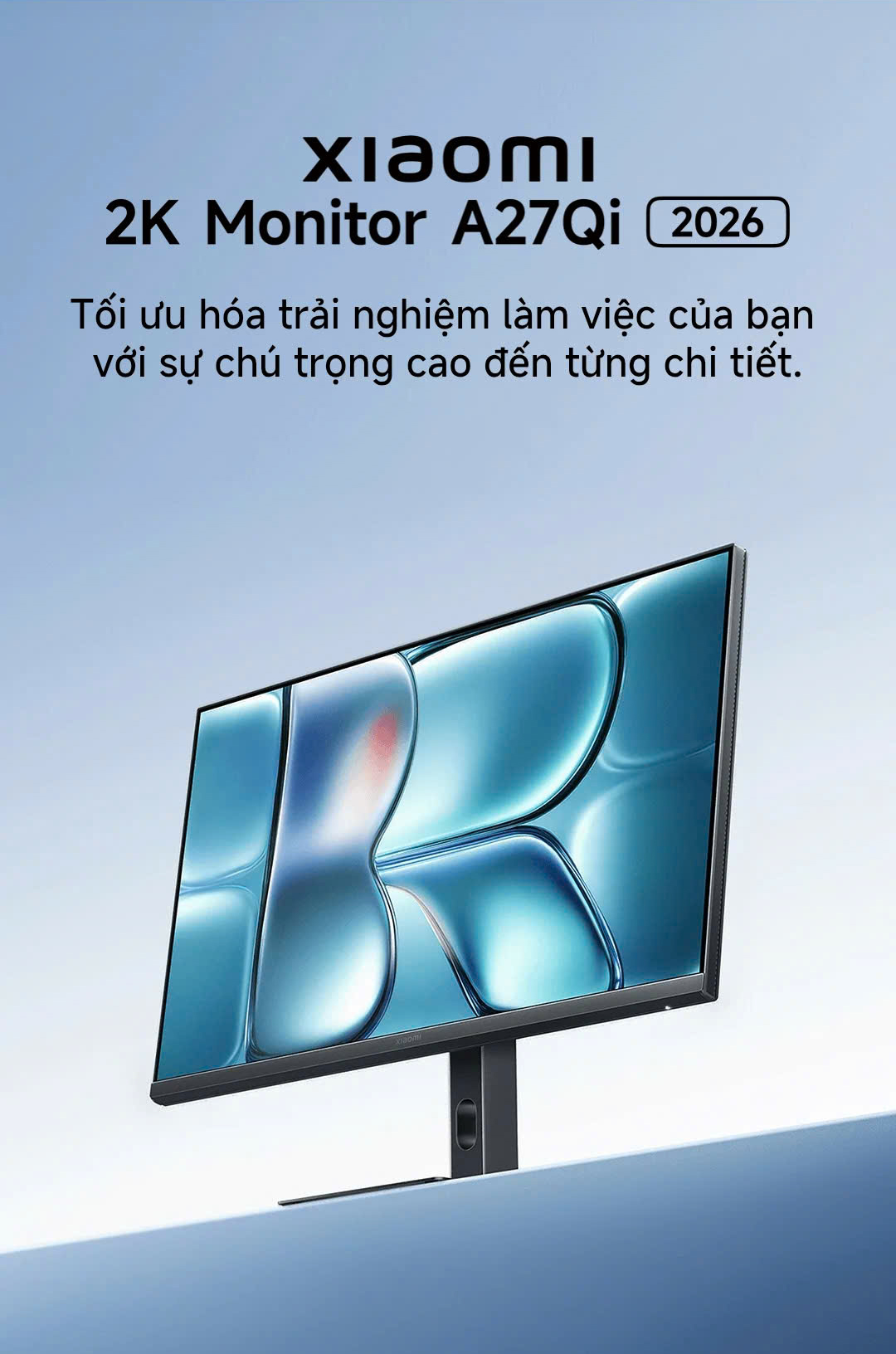 Màn hình máy tính Xiaomi 2K Monitor A27Qi 2026 ELA6568EU 27 inch - Góc ...