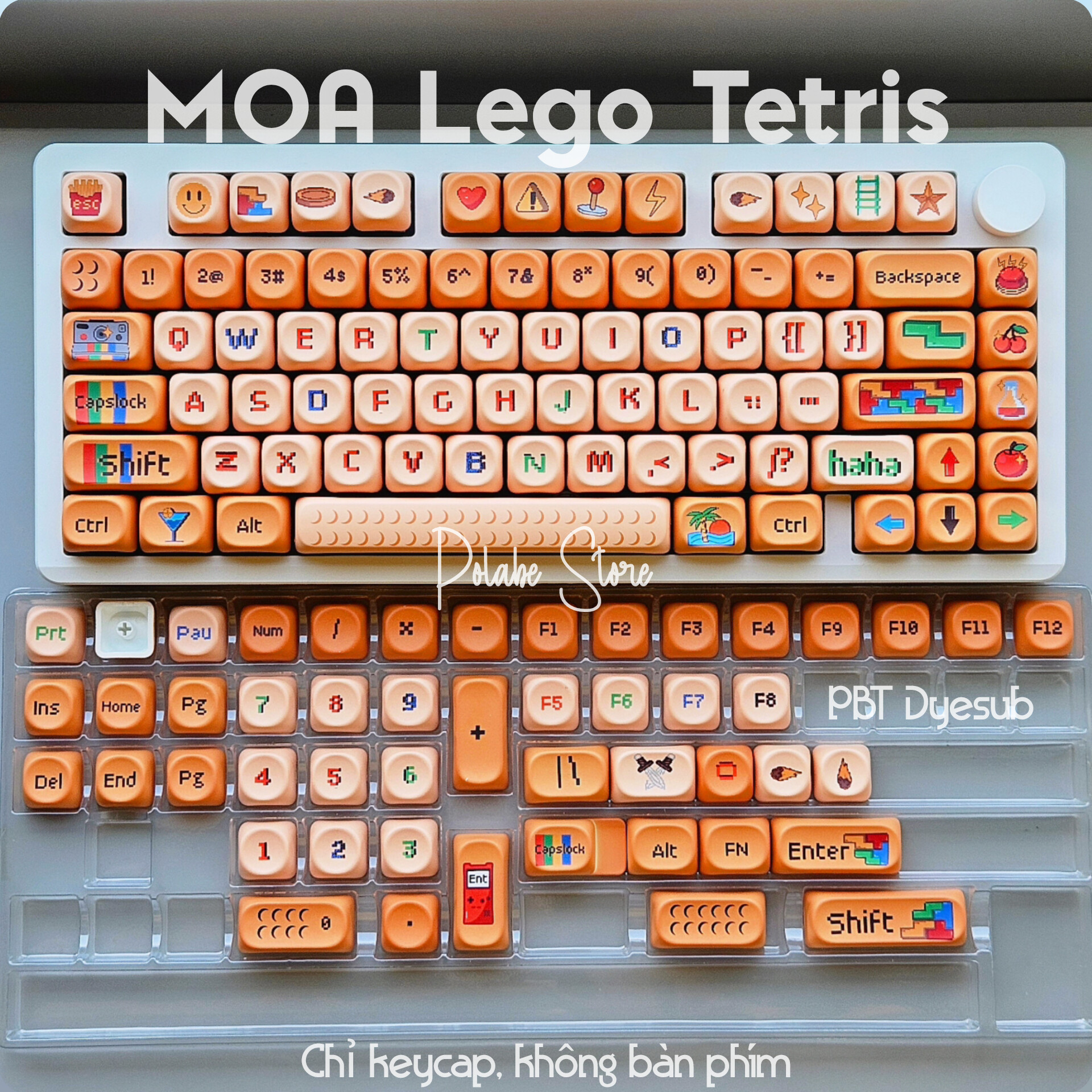 Keycap Lego Tetris moa profile Keycap Mario Game xếp hình bàn phím cơ ...