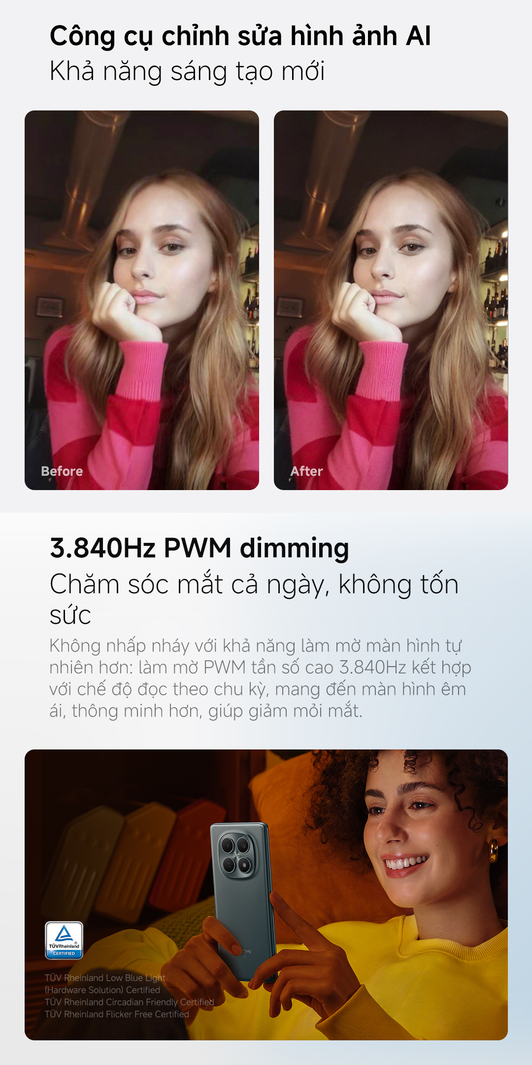 Điện thoại thông minh Xiaomi Redmi Note 15 5G (6+128GB|8+256GB)|Pin 5520mAh với thiết kế mỏng nhẹ – ảnh mô tả chi tiết 8