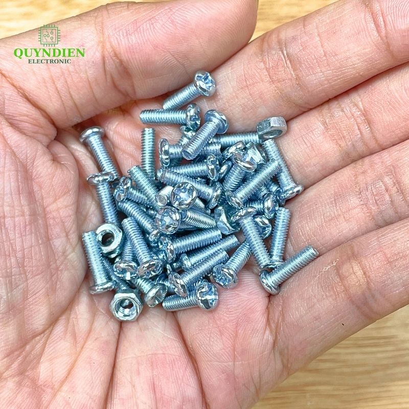 Ốc vít tán M3 3ly dài 1cm (túi 80gam = khoảng 90 - 100 con) - Linh Kiện ...