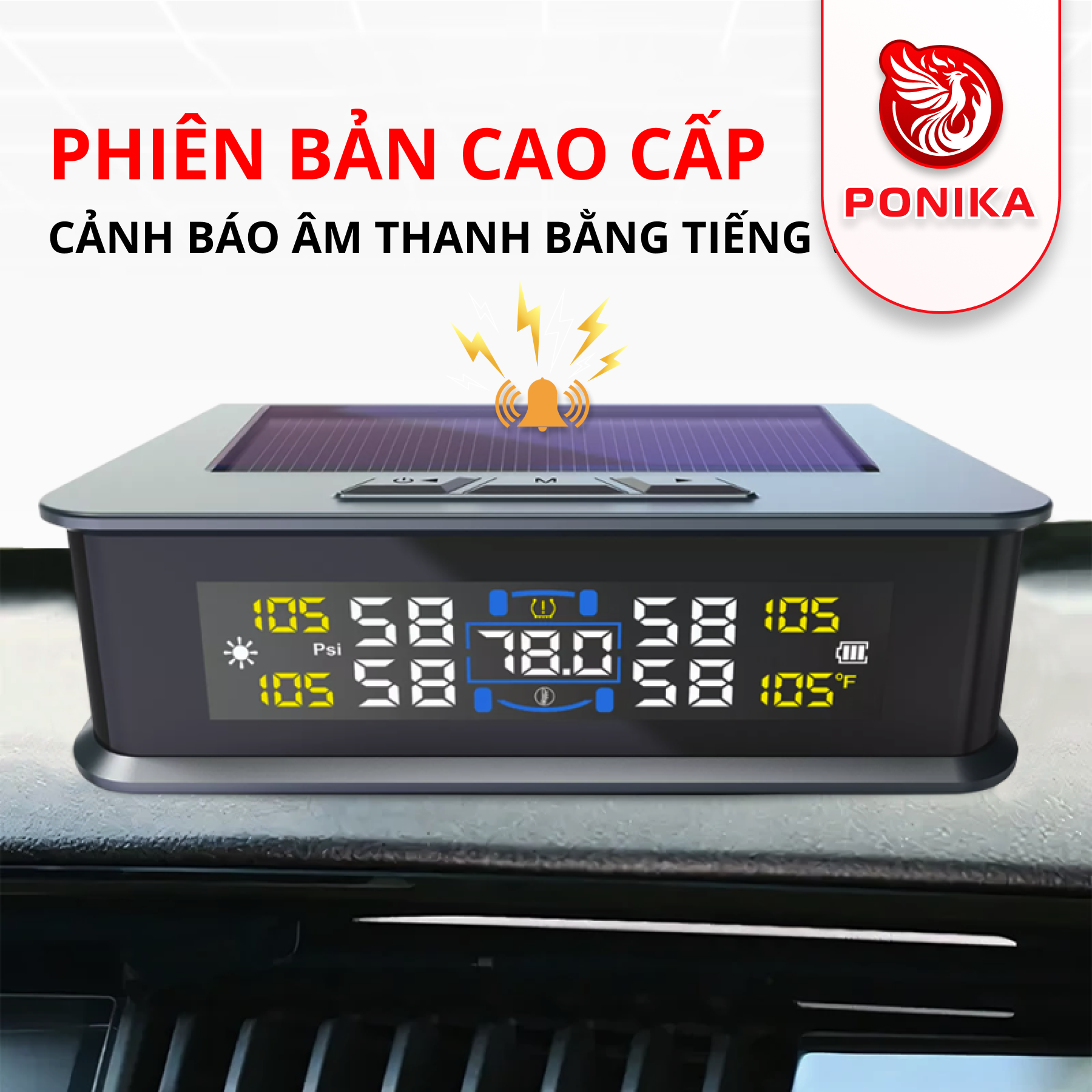 Phiên Bản Mới 2026 Cảm Biến Áp Suất Lốp Ô Tô ,Xe Hơi PONIKA - T15 .TPMS ...