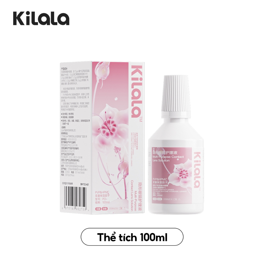 Nước ngâm lens cao cấp Kilala Little Droplets 100ml/500ml - Dành cho ...