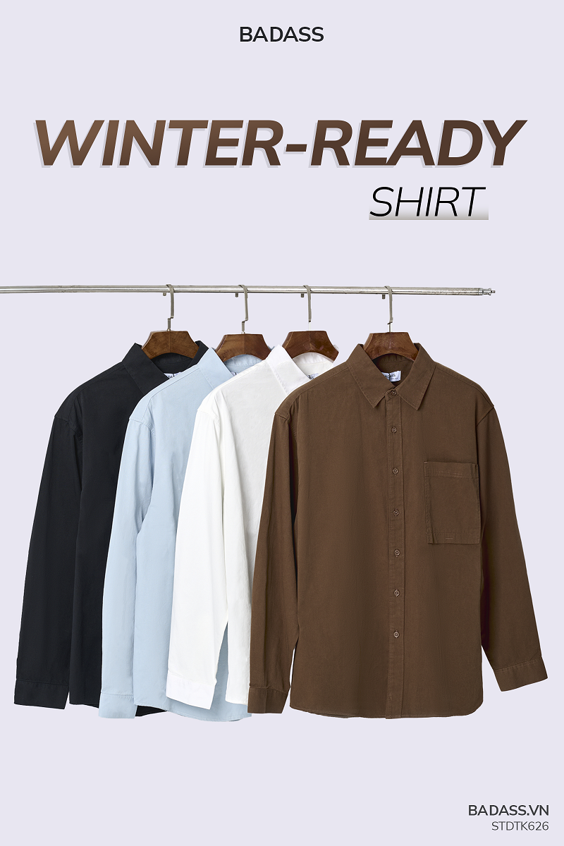 Áo sơ mi nam retro BADASS form relax, phong cách hàn quốc công sở chất ...