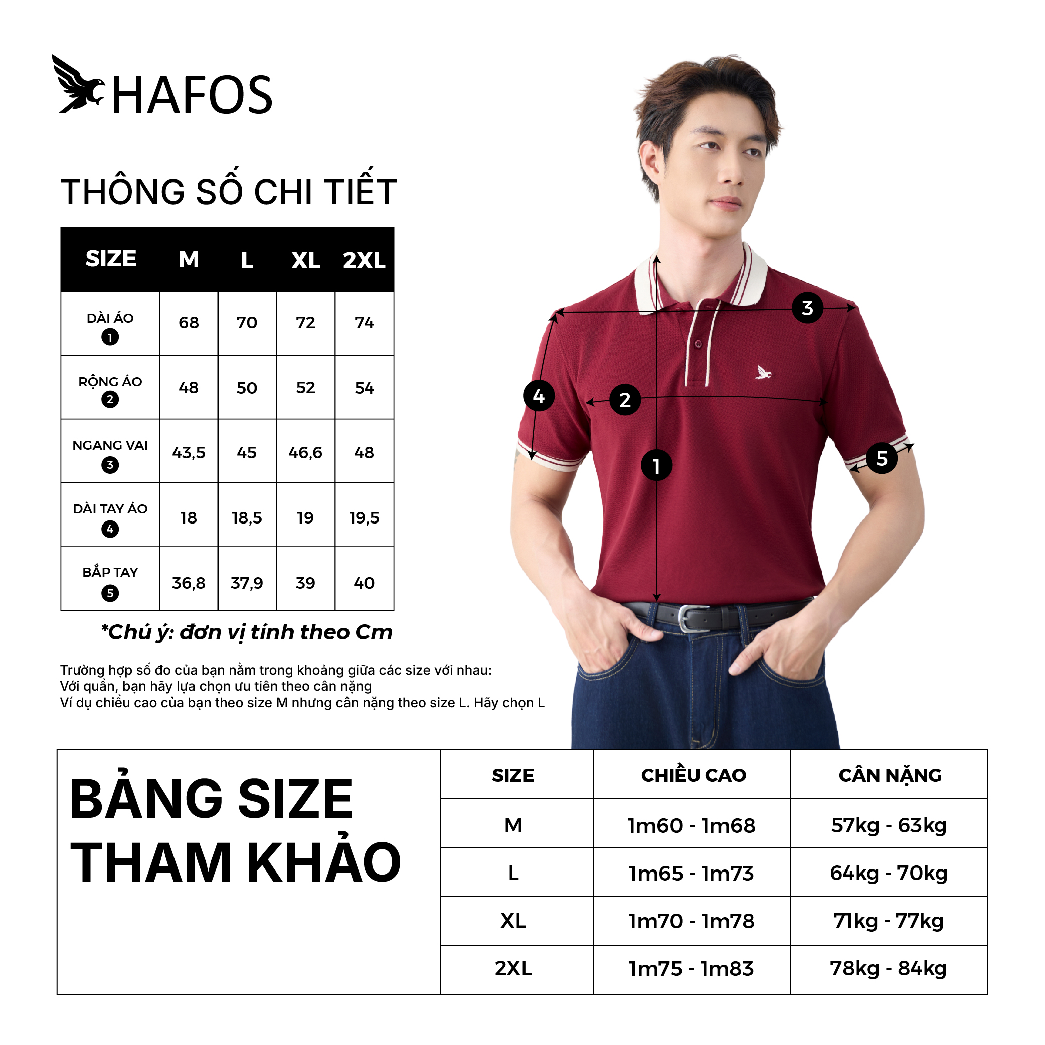 Áo Polo nam HAFOS hình thêu logo tỉ mỉ, cổ áo phối trụ điểm nhấn. Polo ...