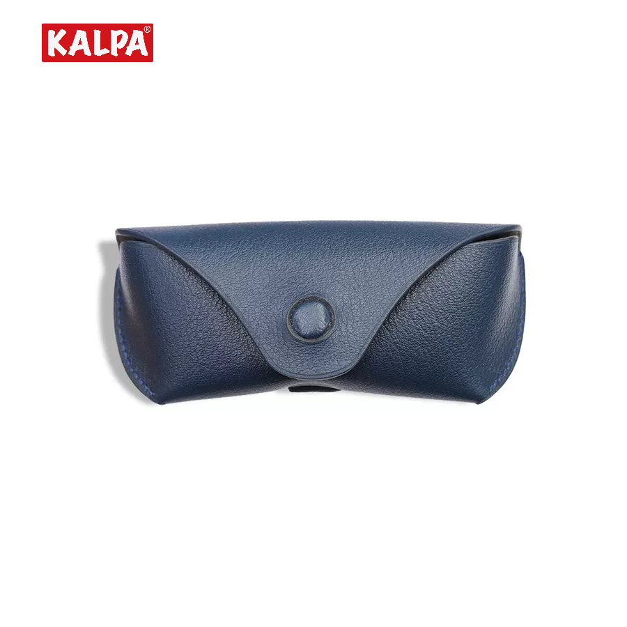 [Handmade] Hộp đựng kính da bò vân Epsom, có đai đeo thắt lưng – Kalpa Athens | Leather Glasses Case