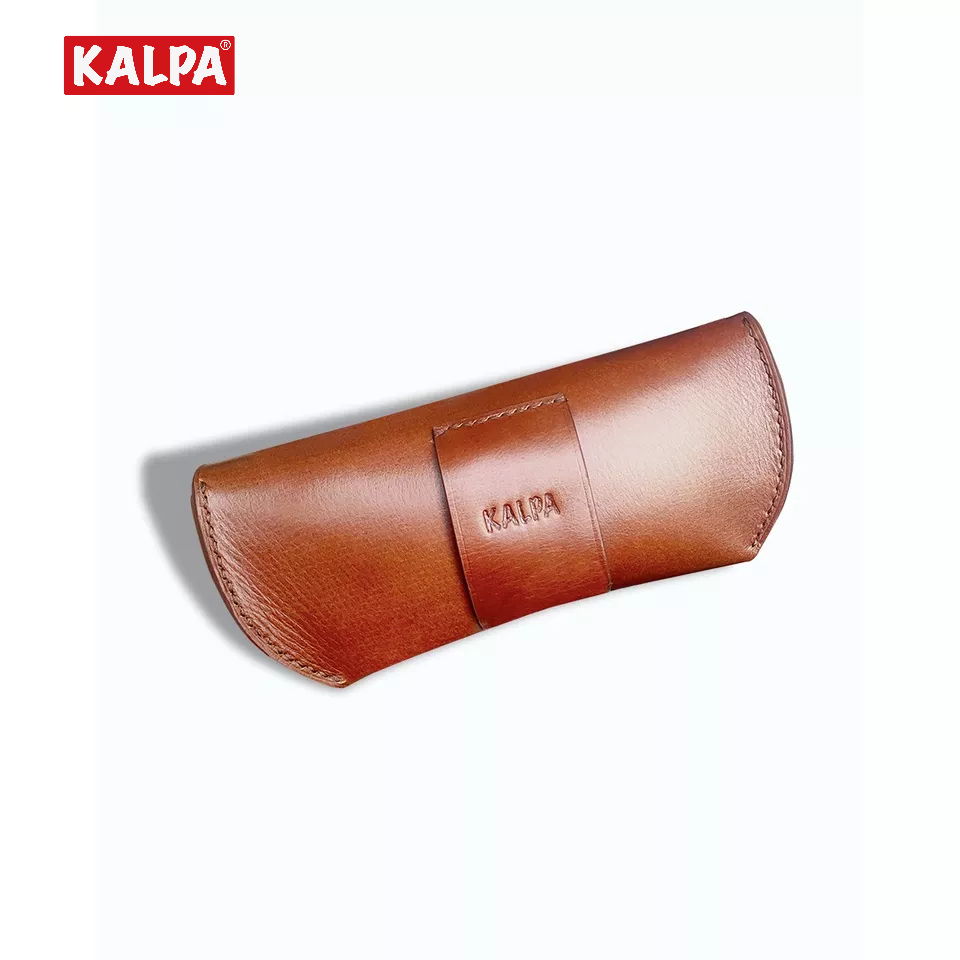 [Handmade] Hộp đựng kính da bò Pull-up, có đai đeo thắt lưng – Kalpa Athens | Leather Glasses Case