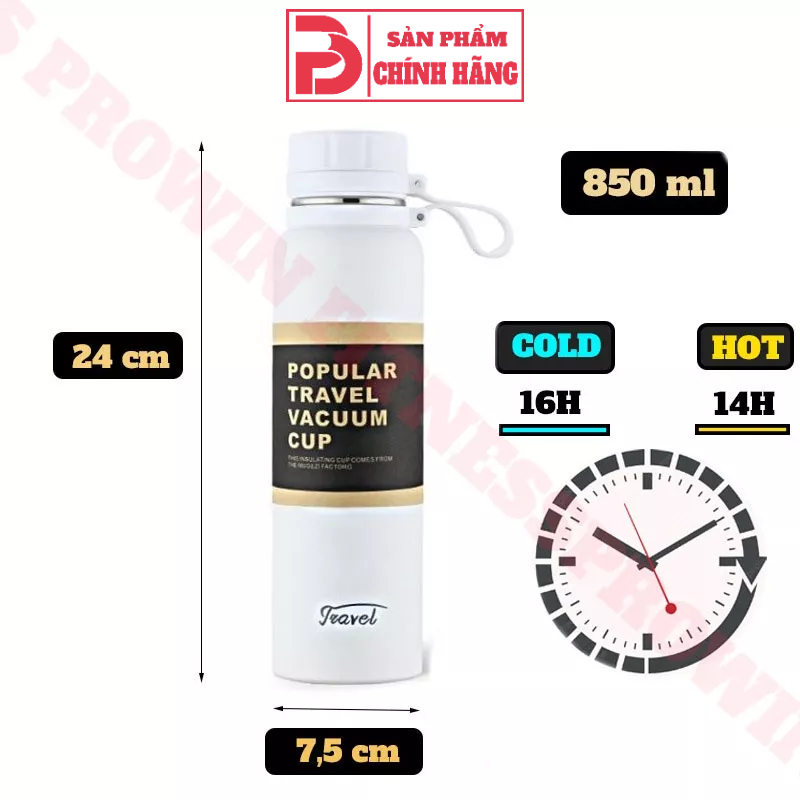 Ảnh Bình giữ nhiệt đựng nước trong tập luyện thể thao văn phòng Prowin chất liệu inox 304 an toàn tiện lợi 3