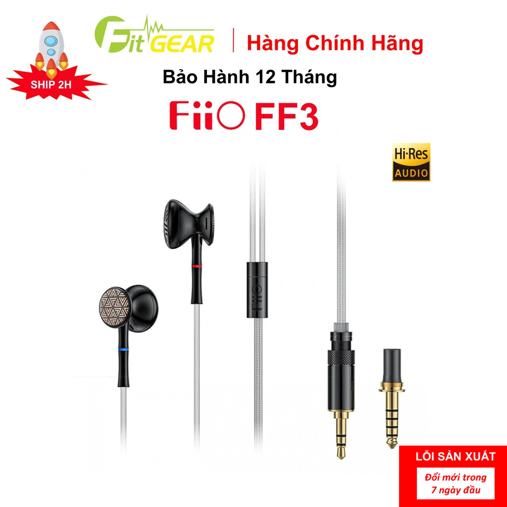 Tai Nghe Fiio Ff3 Chính Hãng Bảo Hành 12 Tháng Shopee Việt Nam