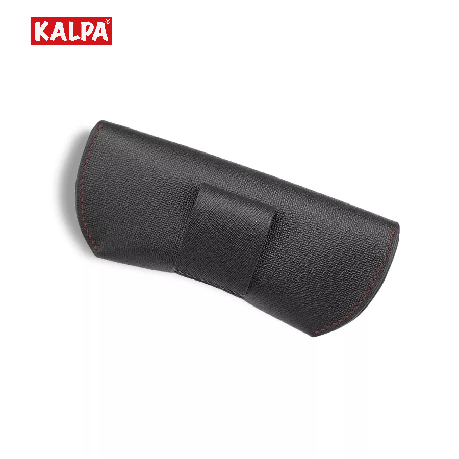 [Handmade] Hộp đựng kính da bò vân Taiga, có đai đeo thắt lưng – Kalpa Athens | Leather Glasses Case
