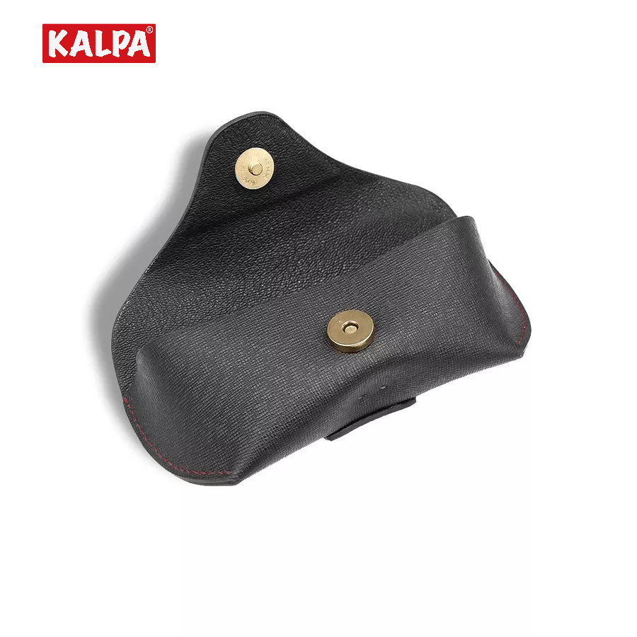 [Handmade] Hộp đựng kính da bò vân Taiga, có đai đeo thắt lưng – Kalpa Athens | Leather Glasses Case