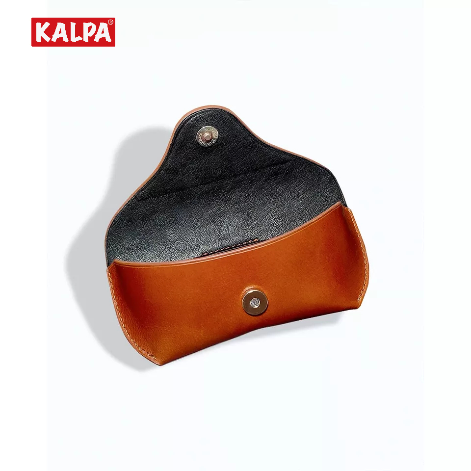 [Handmade] Hộp đựng kính da bò Pull-up, có đai đeo thắt lưng – Kalpa Athens | Leather Glasses Case