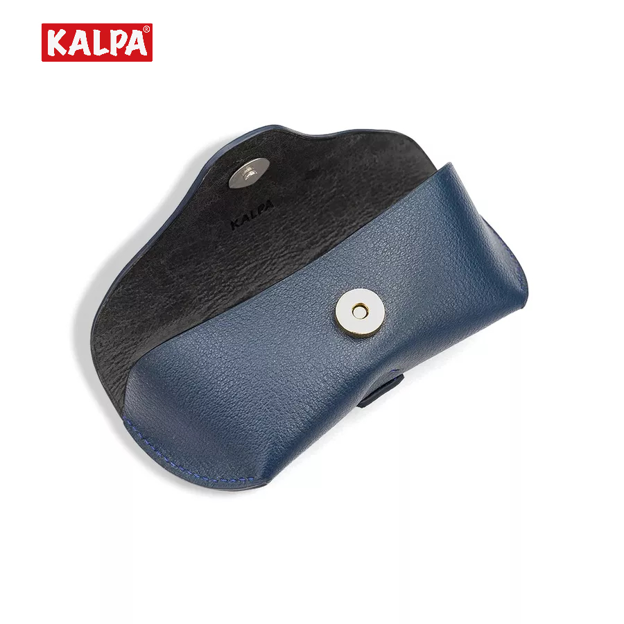 [Handmade] Hộp đựng kính da bò vân Epsom, có đai đeo thắt lưng – Kalpa Athens | Leather Glasses Case