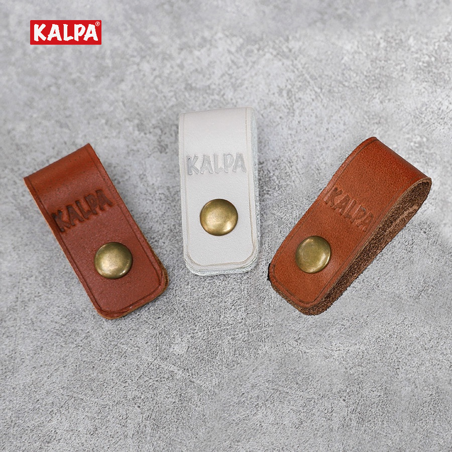 Phụ kiện quấn dây cáp gọn gàng hơn bằng da (May thủ công) - Kalpa Leather Cable Holder Handmade PK001
