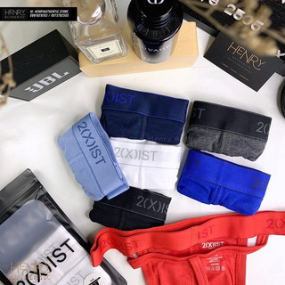 [Che tên] - Quần lót nam 2XIST chính hãng - dáng lọt khe Thong Y - Men's Essential Cotton 3 Pack Y-Back Thong