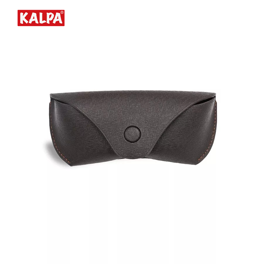 [Handmade] Hộp đựng kính da bò vân Taiga, có đai đeo thắt lưng – Kalpa Athens | Leather Glasses Case