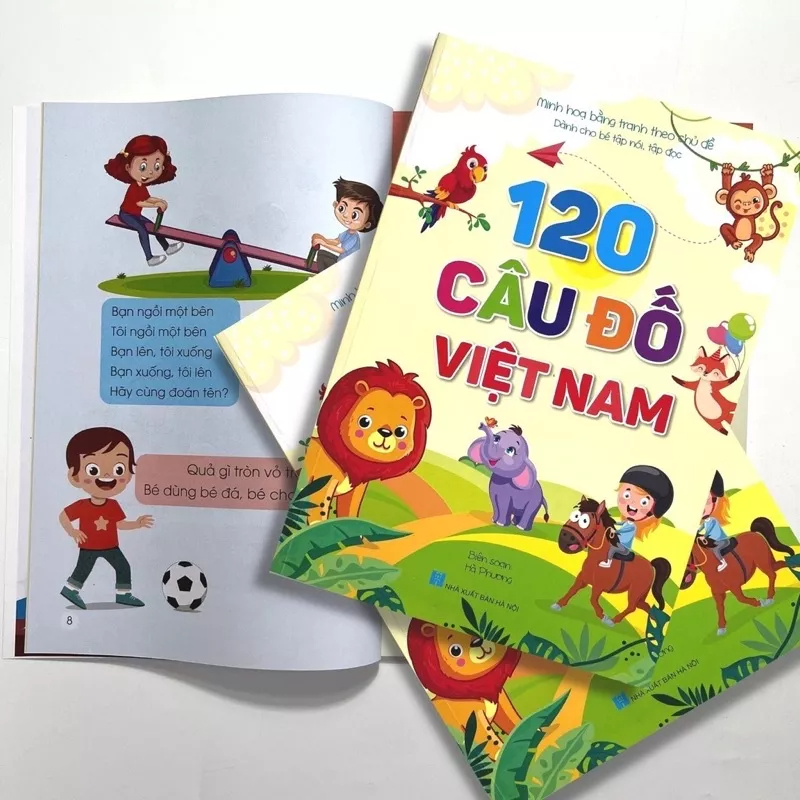 Ảnh Sách – 120 Câu Đố Việt Nam - Dành Cho Trẻ Tập Nói, Tập Đọc - Minh Họa Bằng Tranh Theo Chủ Đề 4