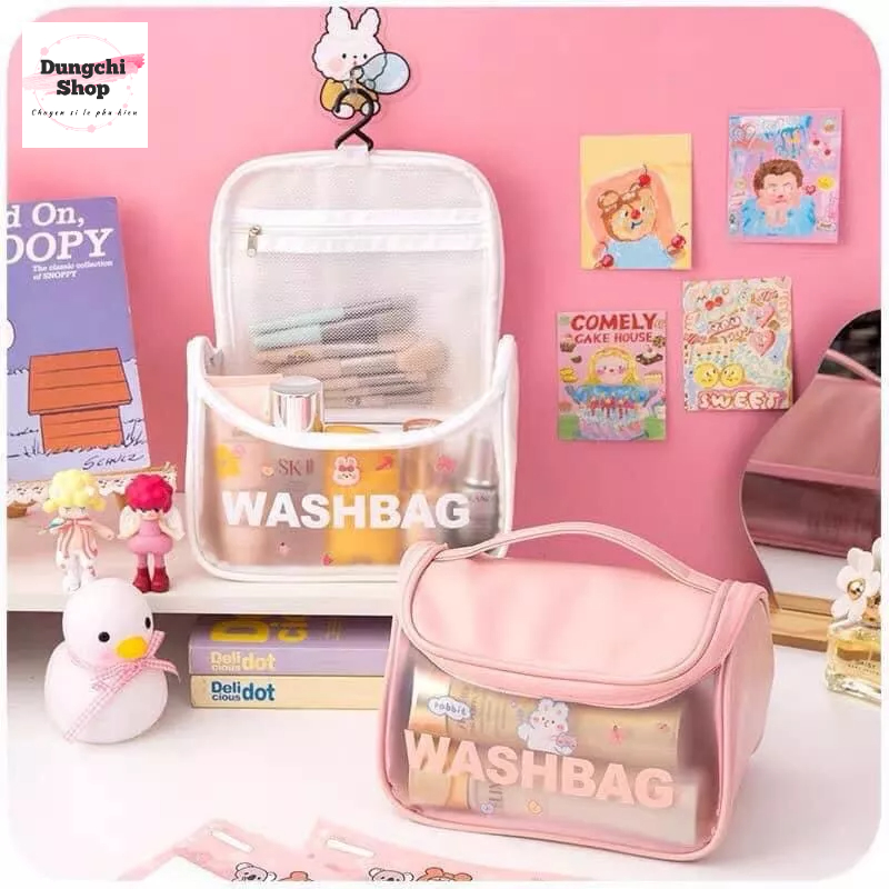 Túi đựng mỹ phẩm du lịch trong suốt cao cấp WASHBAG