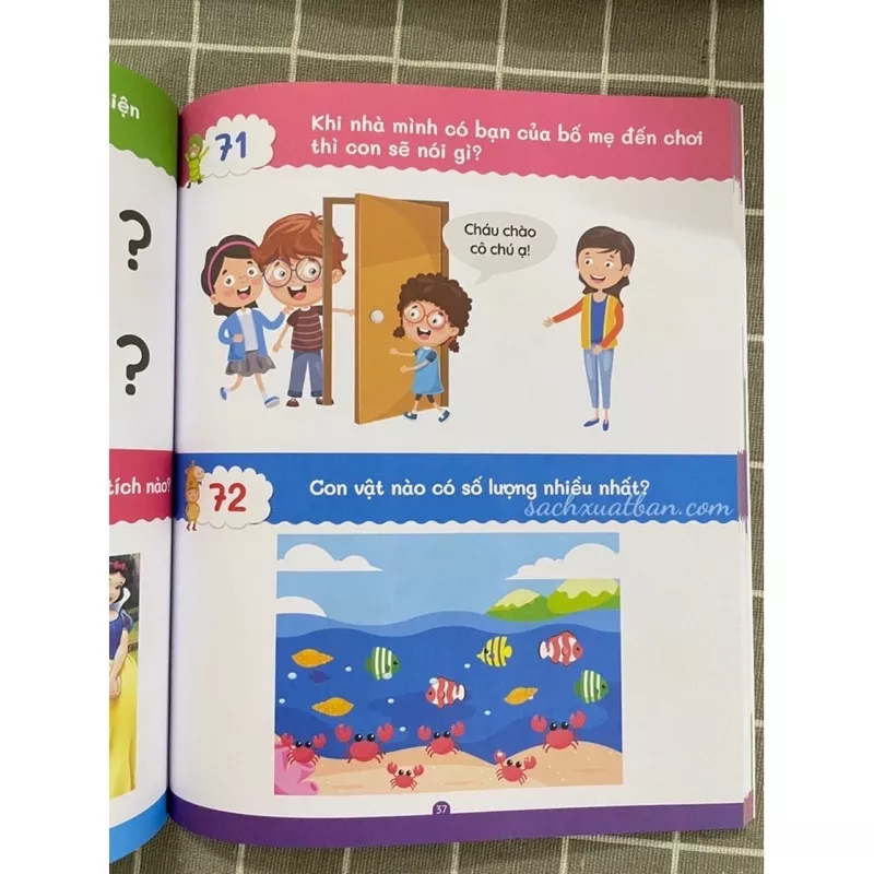 Ảnh Sách - 101 Câu Hỏi Đáp Rèn Luyện Trí Thông Minh – Mẹ Hỏi Bé Trả Lời - Dành cho trẻ từ 4-5 tuổi 3
