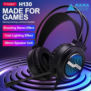 HEADPHONE GAMING 5.1 TWOLF H130 , CỔNG GIAO TIẾP 3.5 , CÓ LED , MIC